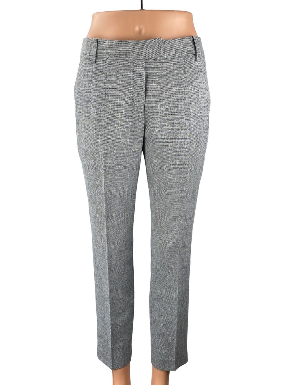 Lynn Women's Gray Mid Rise Straight Leg Career Trousers Dress Pants Size S